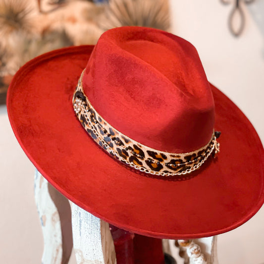 HAT BAND - Black & Gold Leopard-SOLD