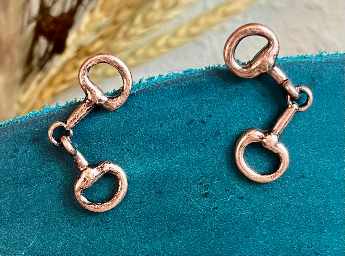 Horsebit Stud Earrings