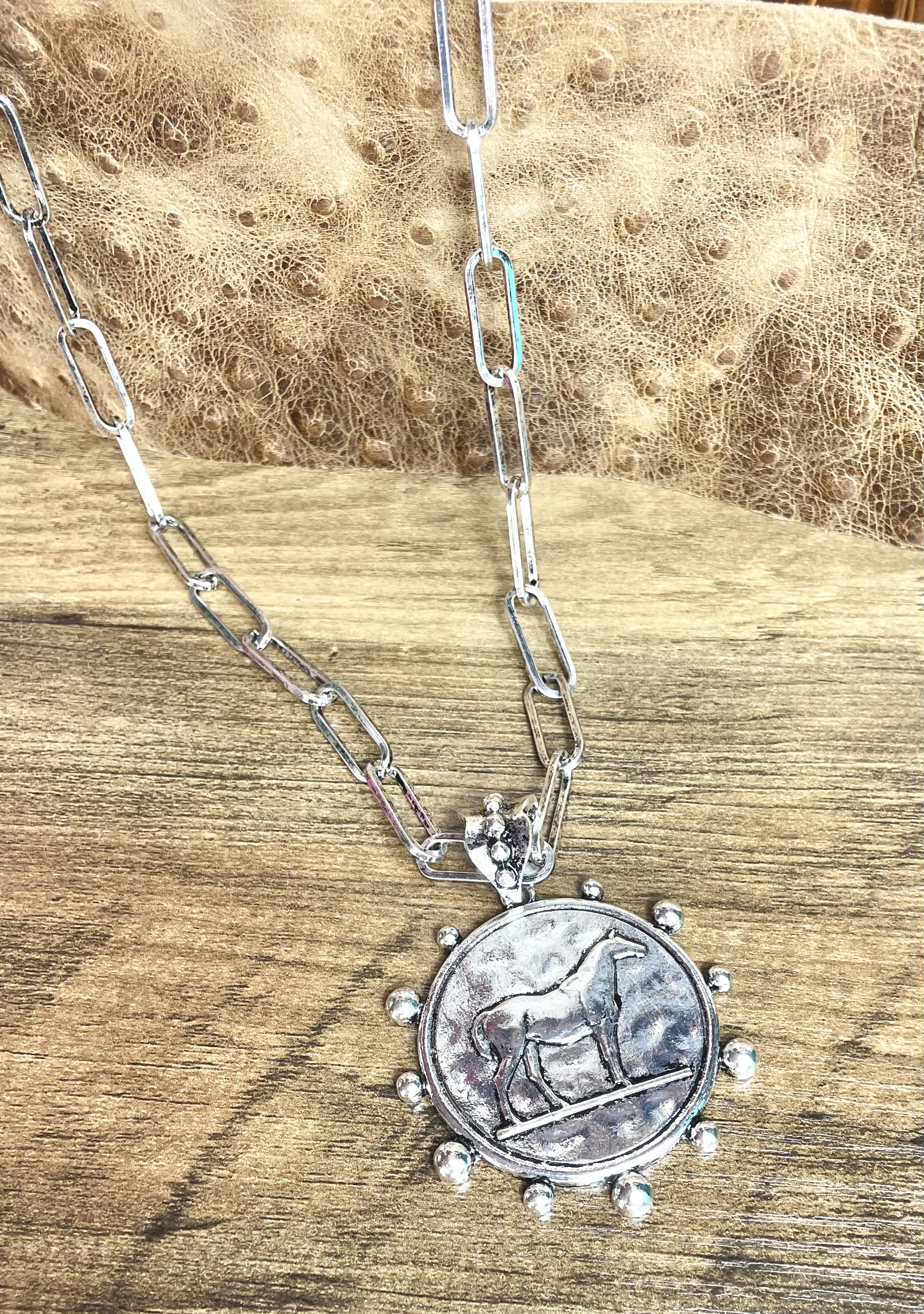 Horse Coin Necklace
