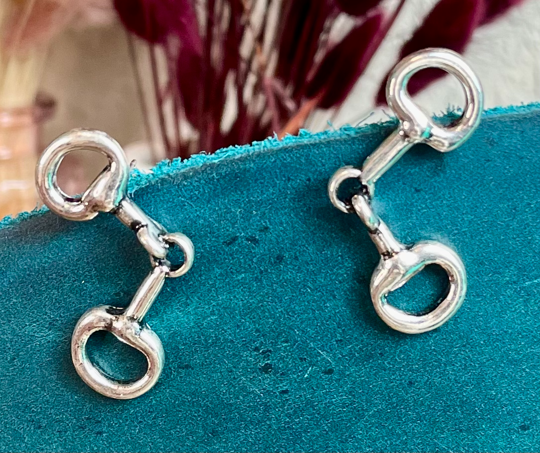 Horsebit Stud Earrings