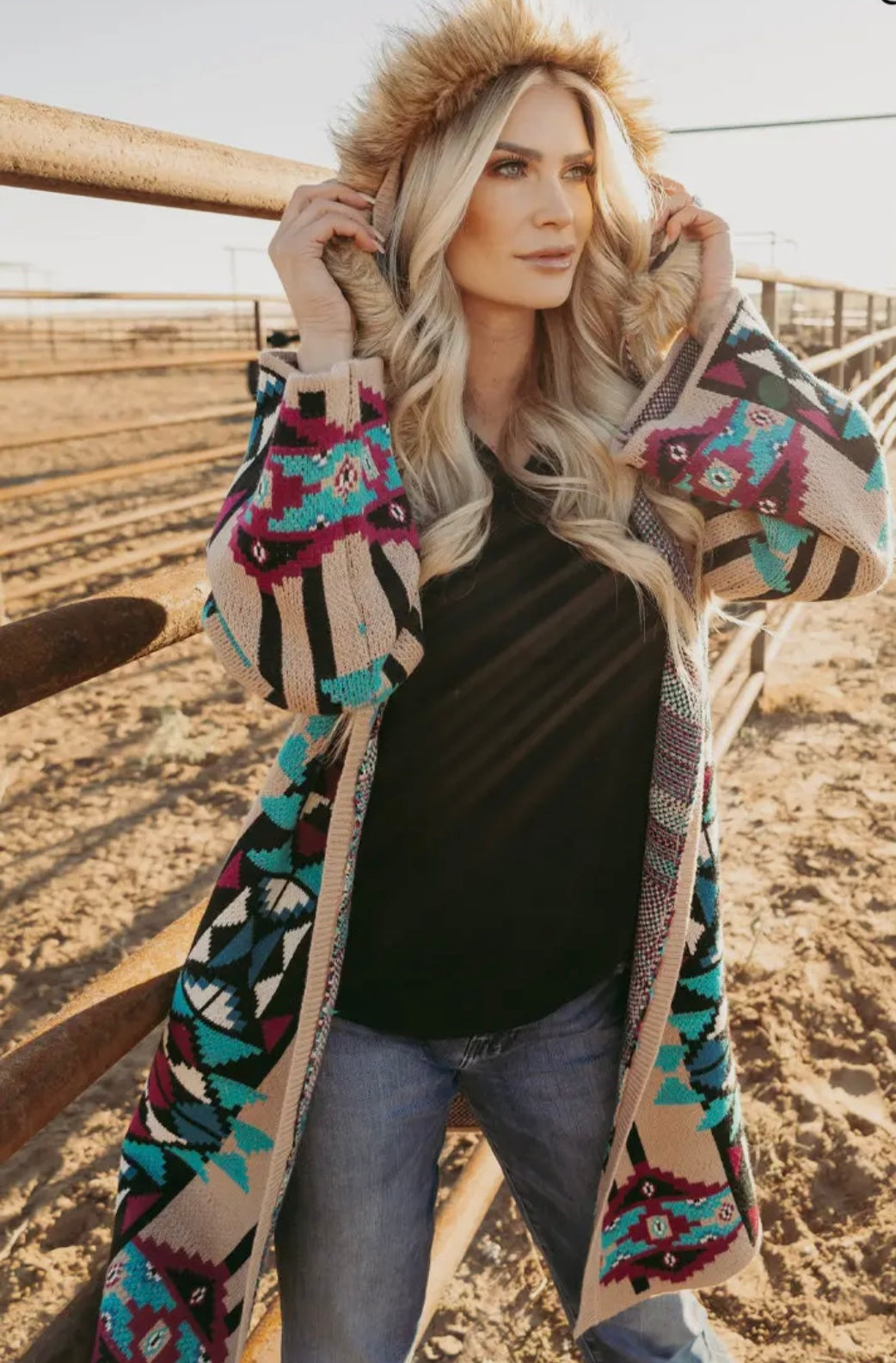 Arroyo Knit Hooded Cardigan