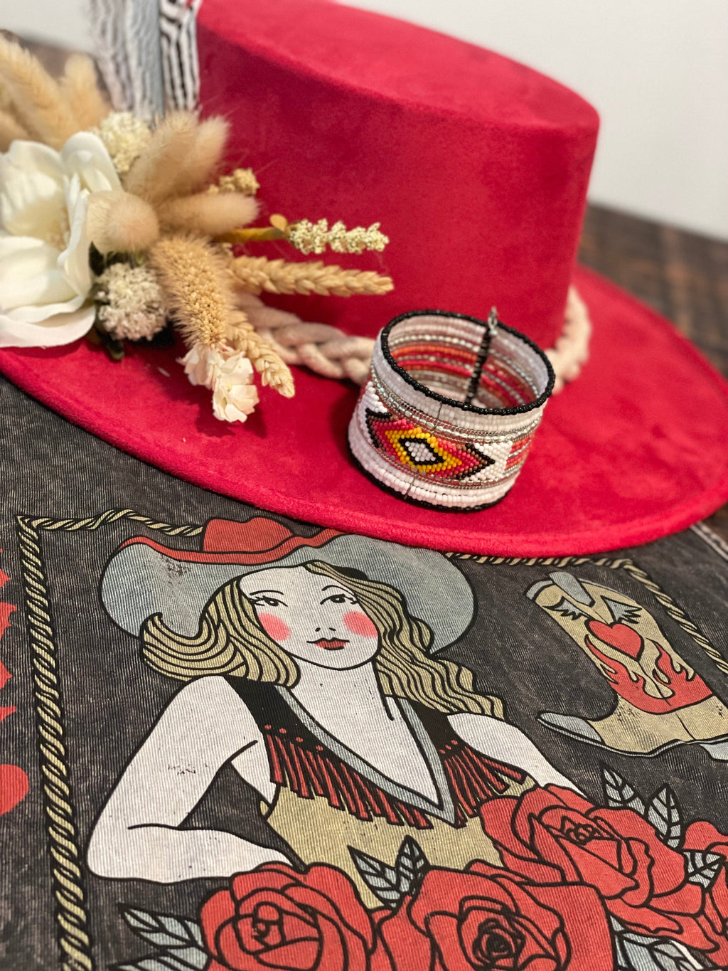 Papago Park Sunrise Wide Beaded Bracelet