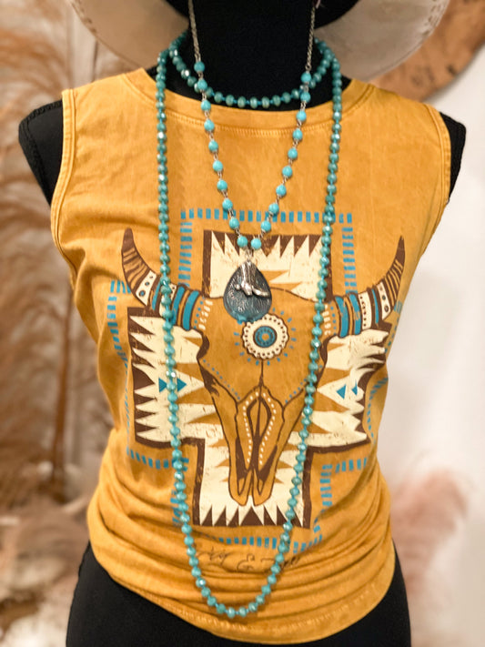 Cow Skull Tank Top